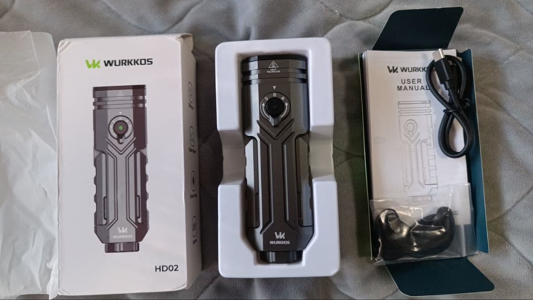 WURKKOS HD02 懐中電灯(動作確認のみほぼ未使用)