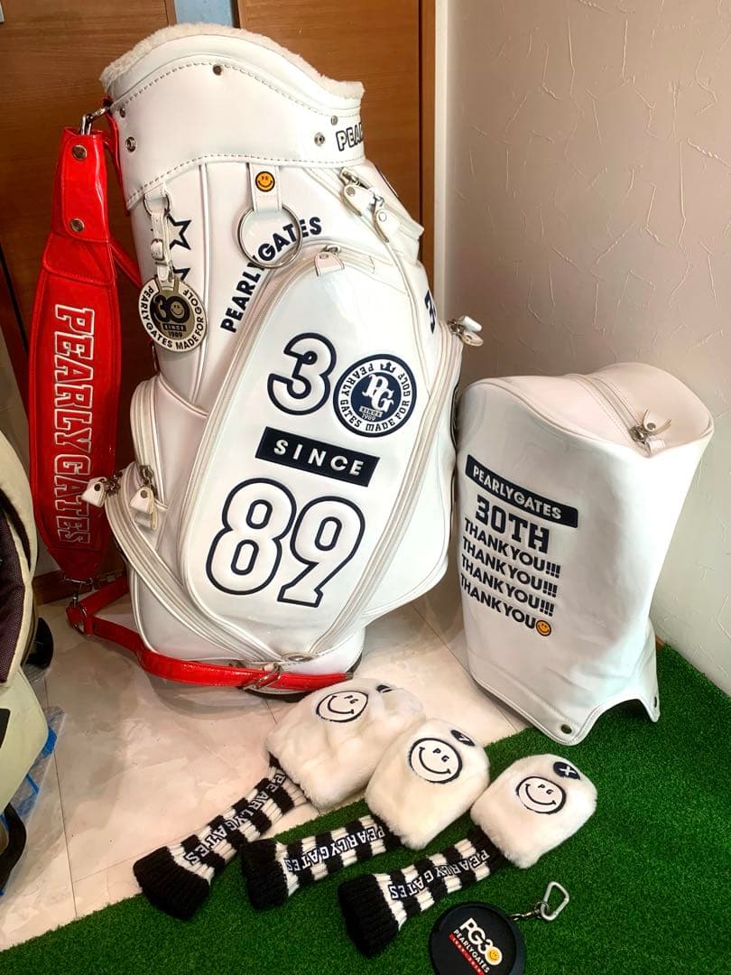 良品　正規品　パーリーゲイツ　キャディバッグ　ヘッドカバーセット　ユニセックス