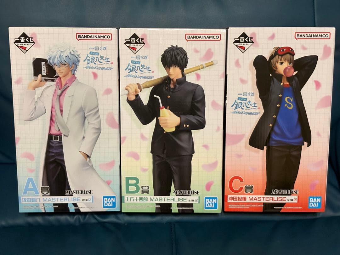 銀魂 一番くじ3体セット　A賞坂田銀八、B賞土方十四郎、C賞沖田総悟　セット