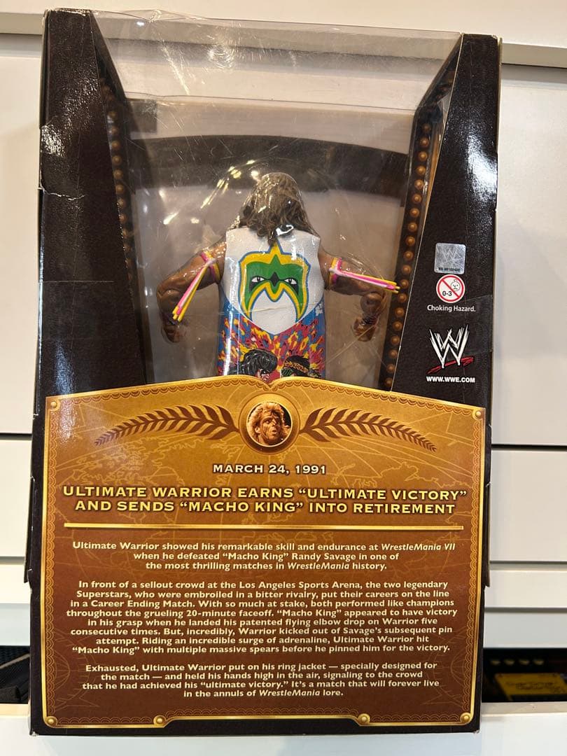 おまけ付き　マテル　WWE アルティメットウォリア ー レッスルマニア7