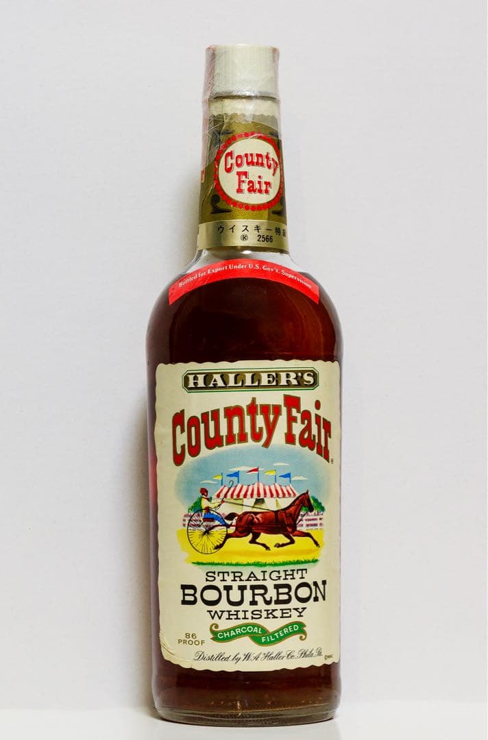 【未開栓】HALLERS カウンティ フェア バーボン ウイスキー 43%