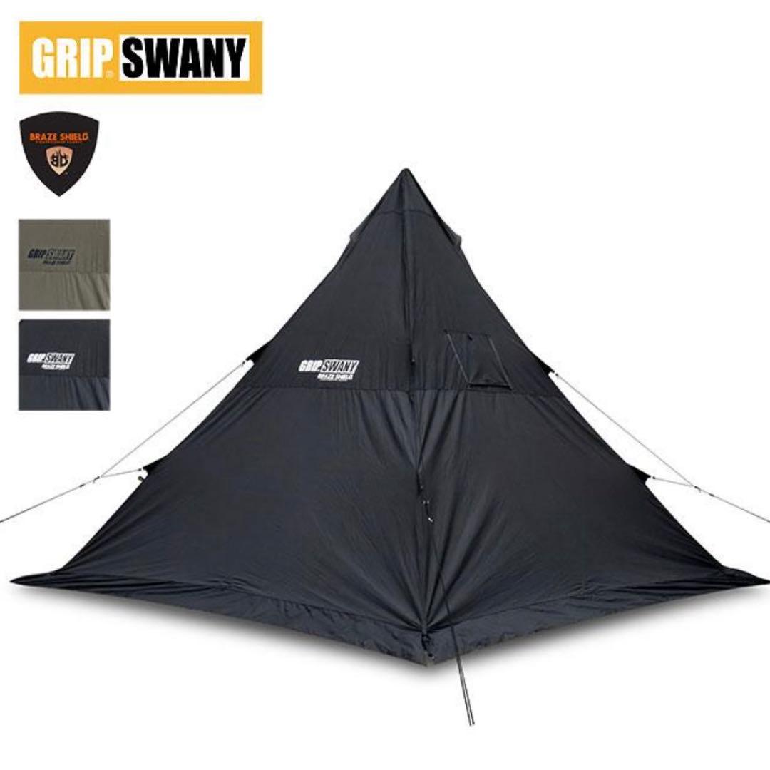 【グリップスワニー】FIRE PROOF GS MOTHER TENT ブラック