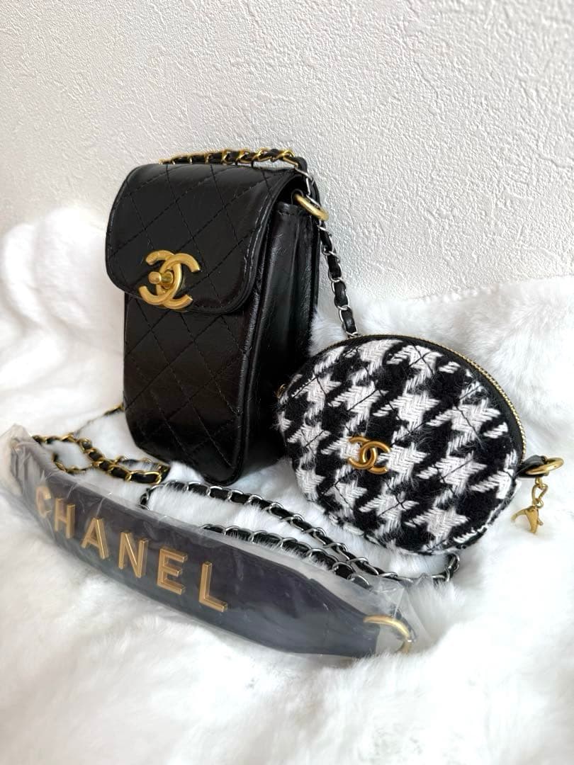シャネル ノベルティ スマホショルダーバッグポ－チセット