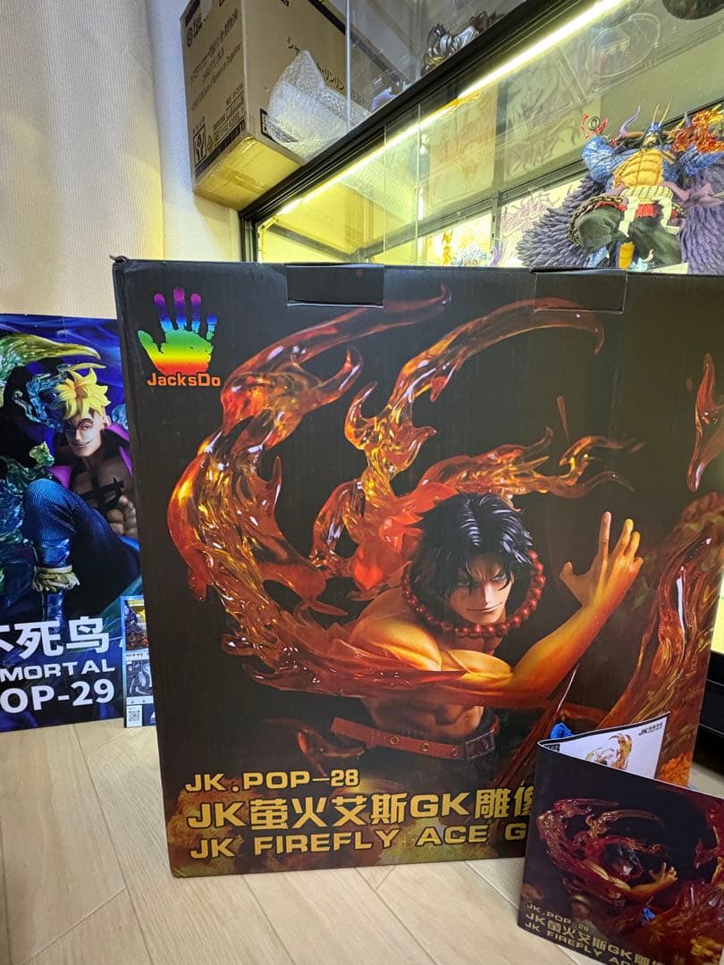ワンピースフィギュア炎拳のエース　ガレージキット　jacksdo スタジオ正規品