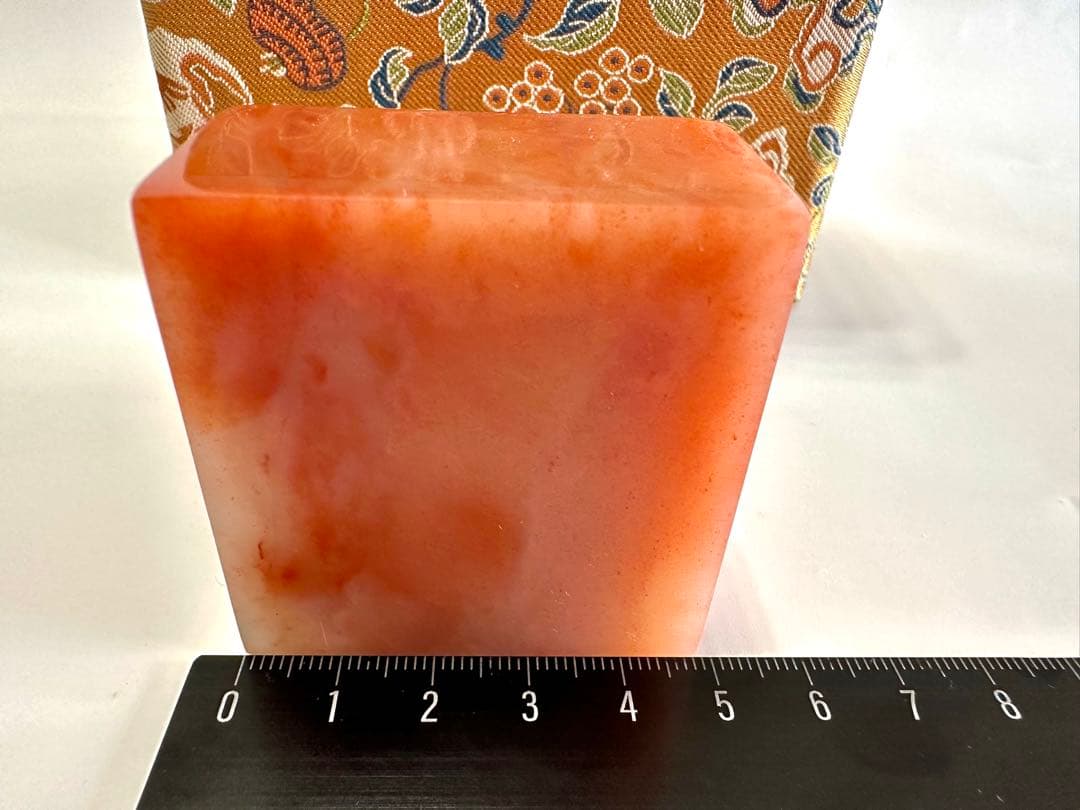 【螭虎献芝】 　美品　ラオス 老挝 水凍　印材 落款 遊印 雅号 大材