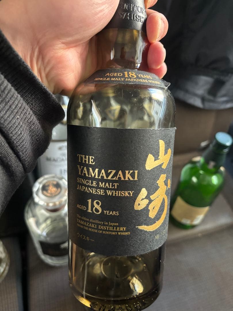 山﨑18年×2白州18年響21年響100周年マッカラン18年×3 箱空瓶未洗浄