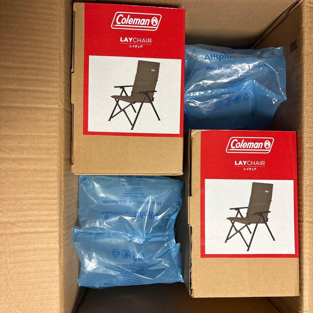 新品未使用ColemanLayChair2000033808オリーブ 2脚セット