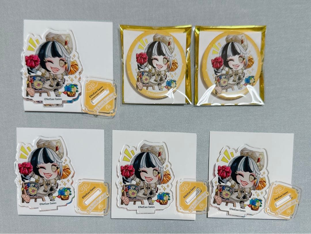 第五人格 6周年 スイーツパラダイス アクリルスタンド 缶バッジ 応援団