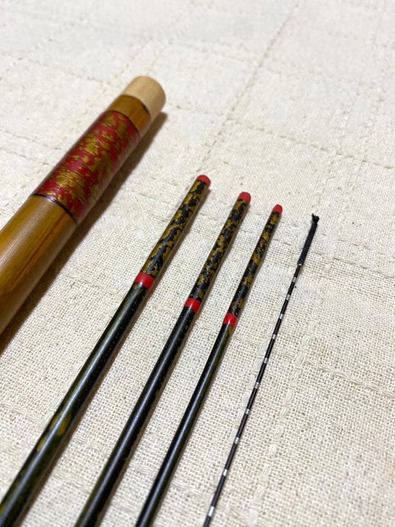 タナゴ竿　四本継ぎ　竹竿　和竿　短竿