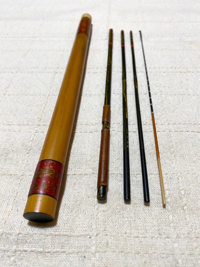 タナゴ竿　四本継ぎ　竹竿　和竿　短竿