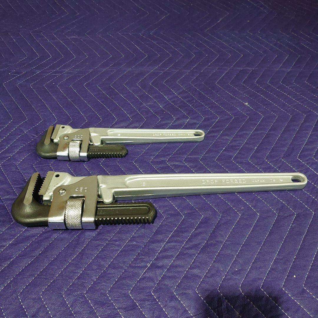 【値下げ】ロブスター（ロブテックス）アルミ軽量(30%)パイプレンチ【新品未使】