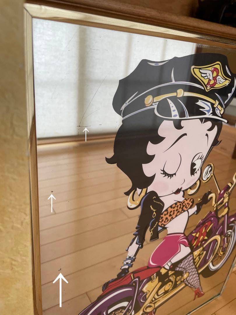 ベティちゃん　パブミラー　アンティーク　ベティ　鏡