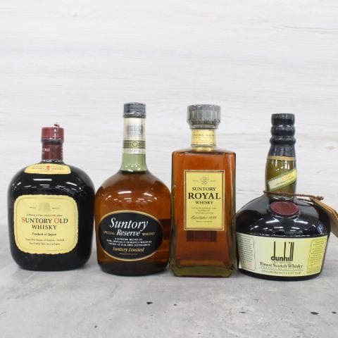 ◇未開栓 ウイスキー4本セット オールド リザーブ ローヤル ダンヒル