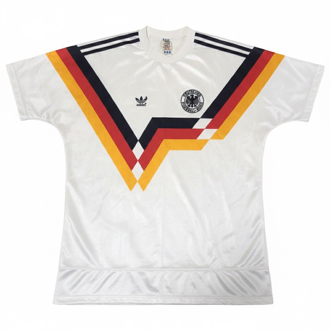 90s ドイツ製 adidas サッカー ドイツ代表 フットボール Tシャツ L