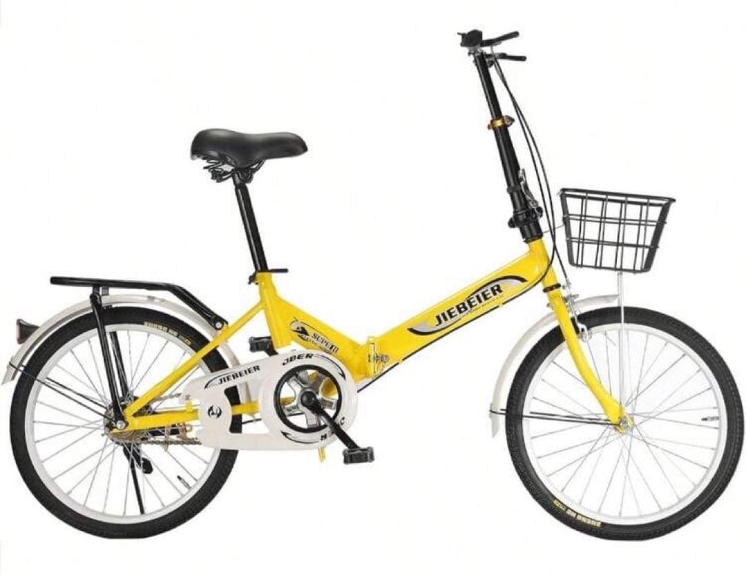 折りたたみ自転車 イエロー　ほぼ新品