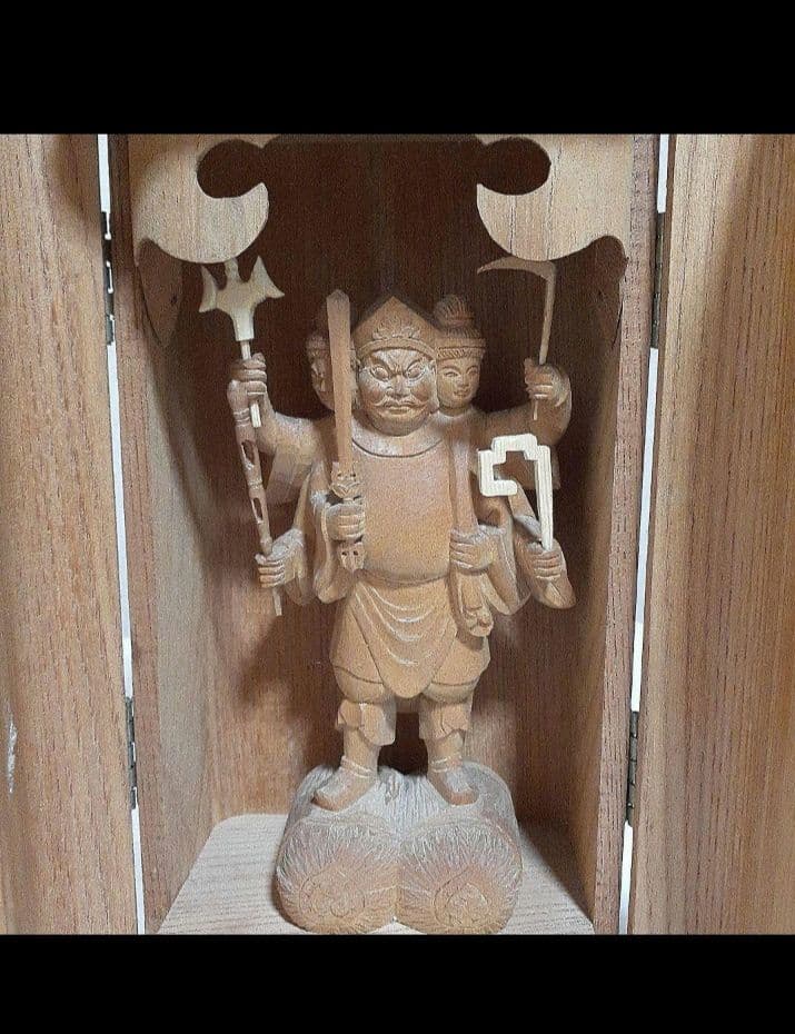 三面出世大黒天　厨子　仏像
