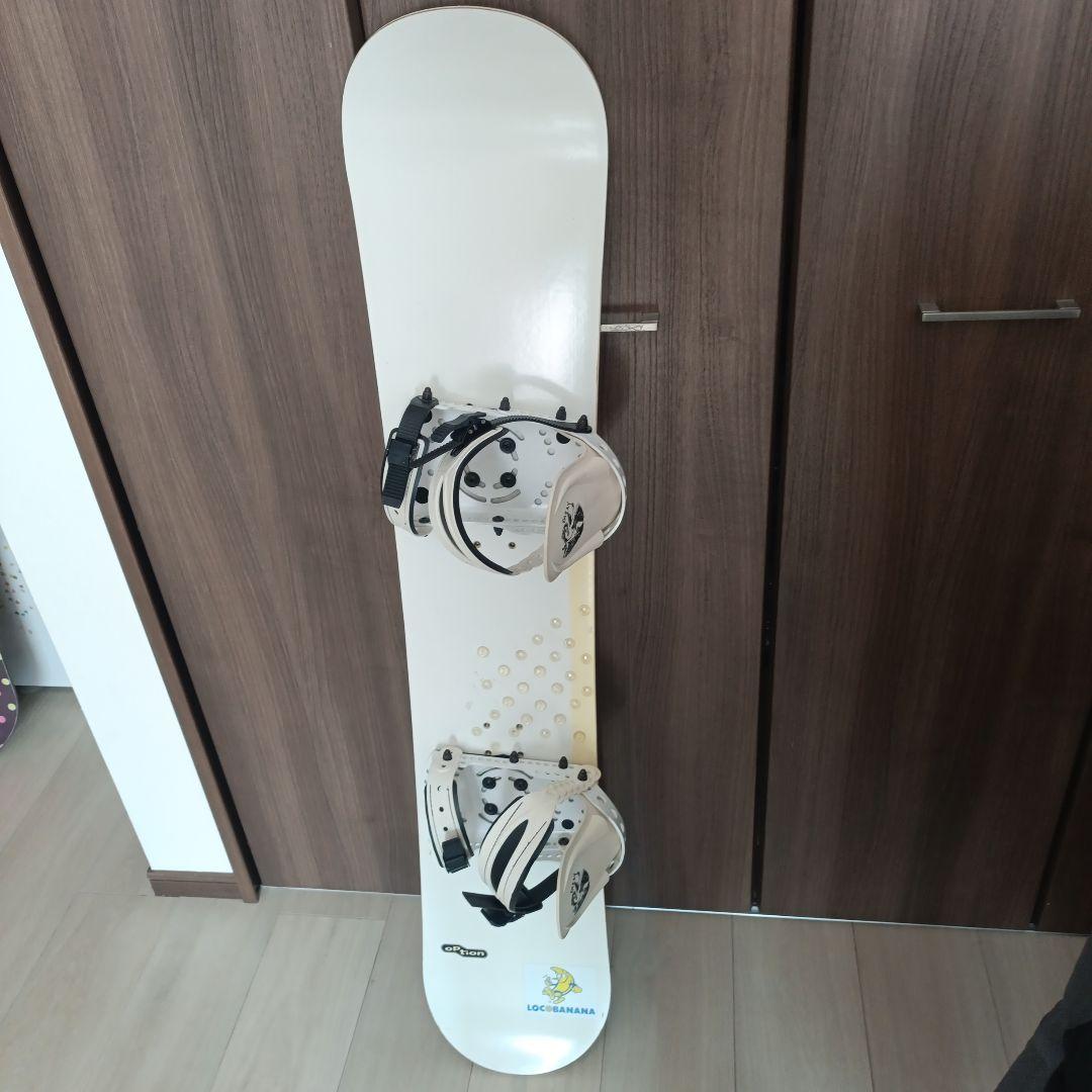 LOCOBANANA スノーボードビンーティング optronホワイト134cm