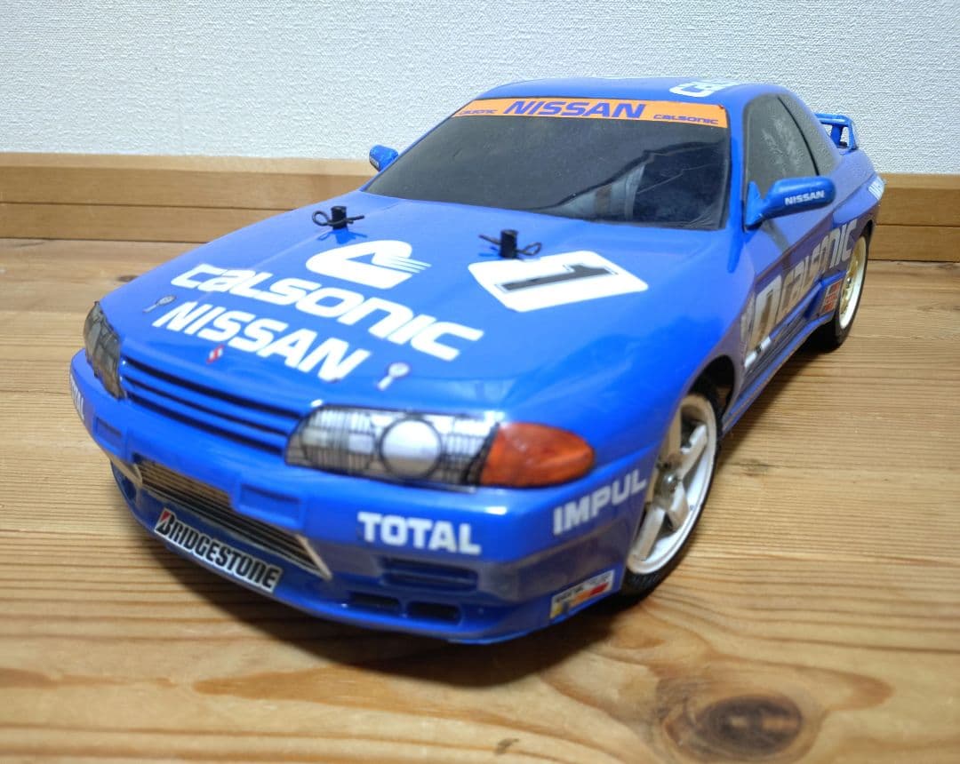 タミヤ　カルソニック　R32 スカイライン　ボディ　TA01　シャーシ　セット