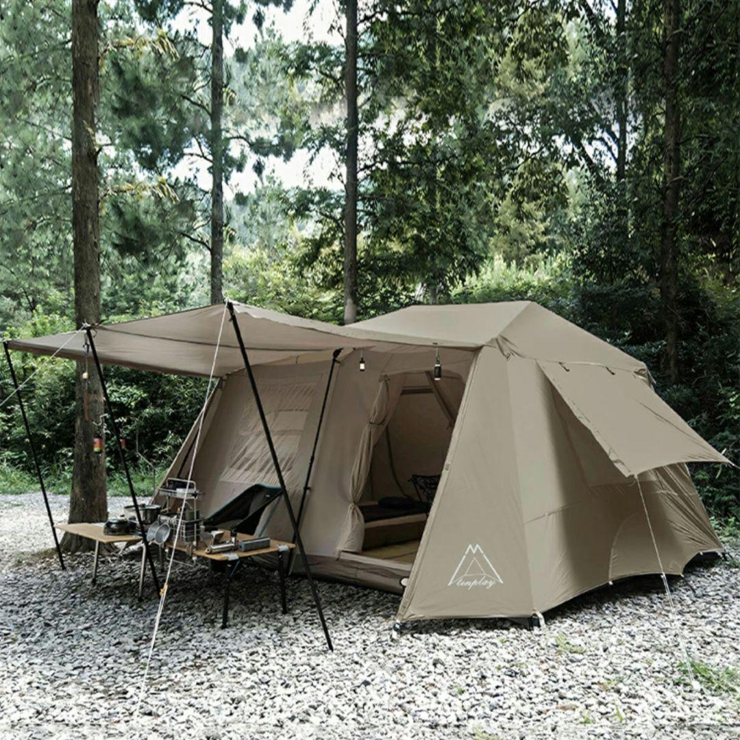 Tenplay ワンタッチ ロッジ型テント 大型 自立式 13㎡ 4シーズン