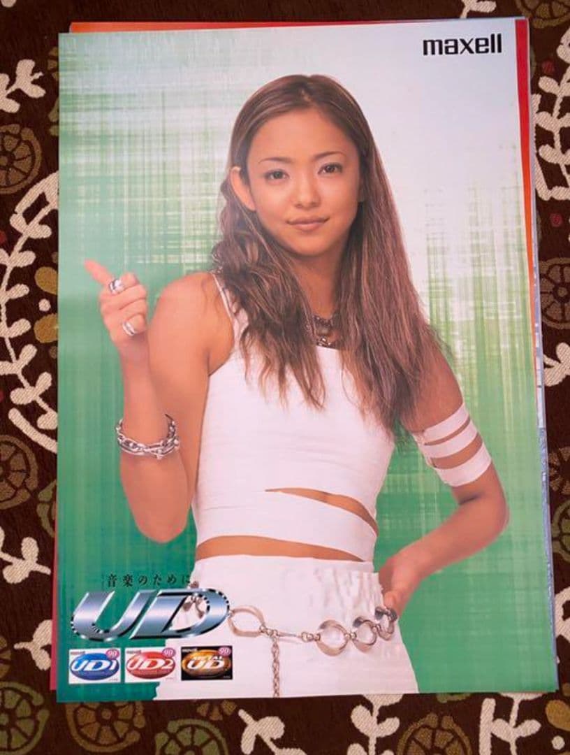 安室奈美恵　A2ポスター　5枚セット 　レア　　未使用 マクセル　本日限り