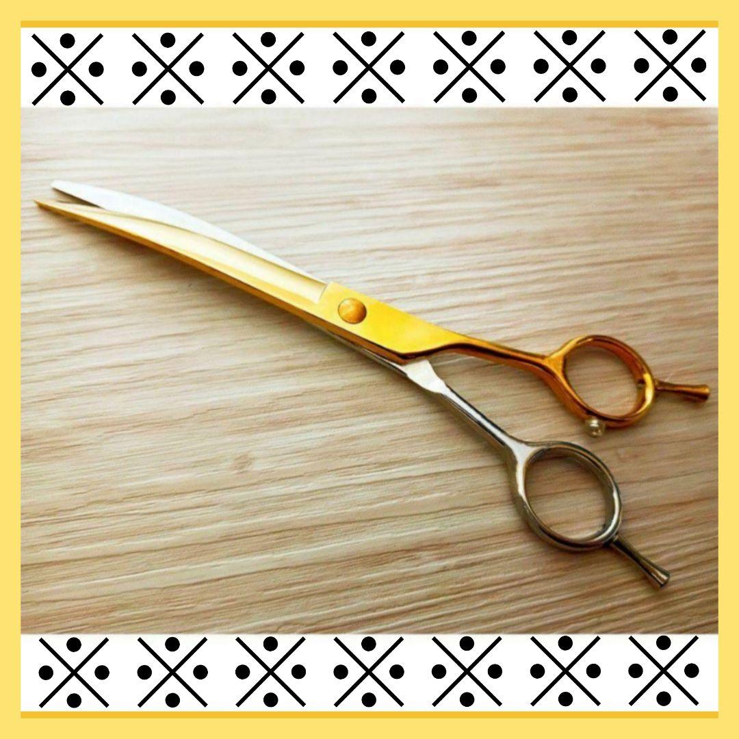 最高級カーブシザー✨切れ味抜群✨トリミングシザートリマーペットママミングも◎