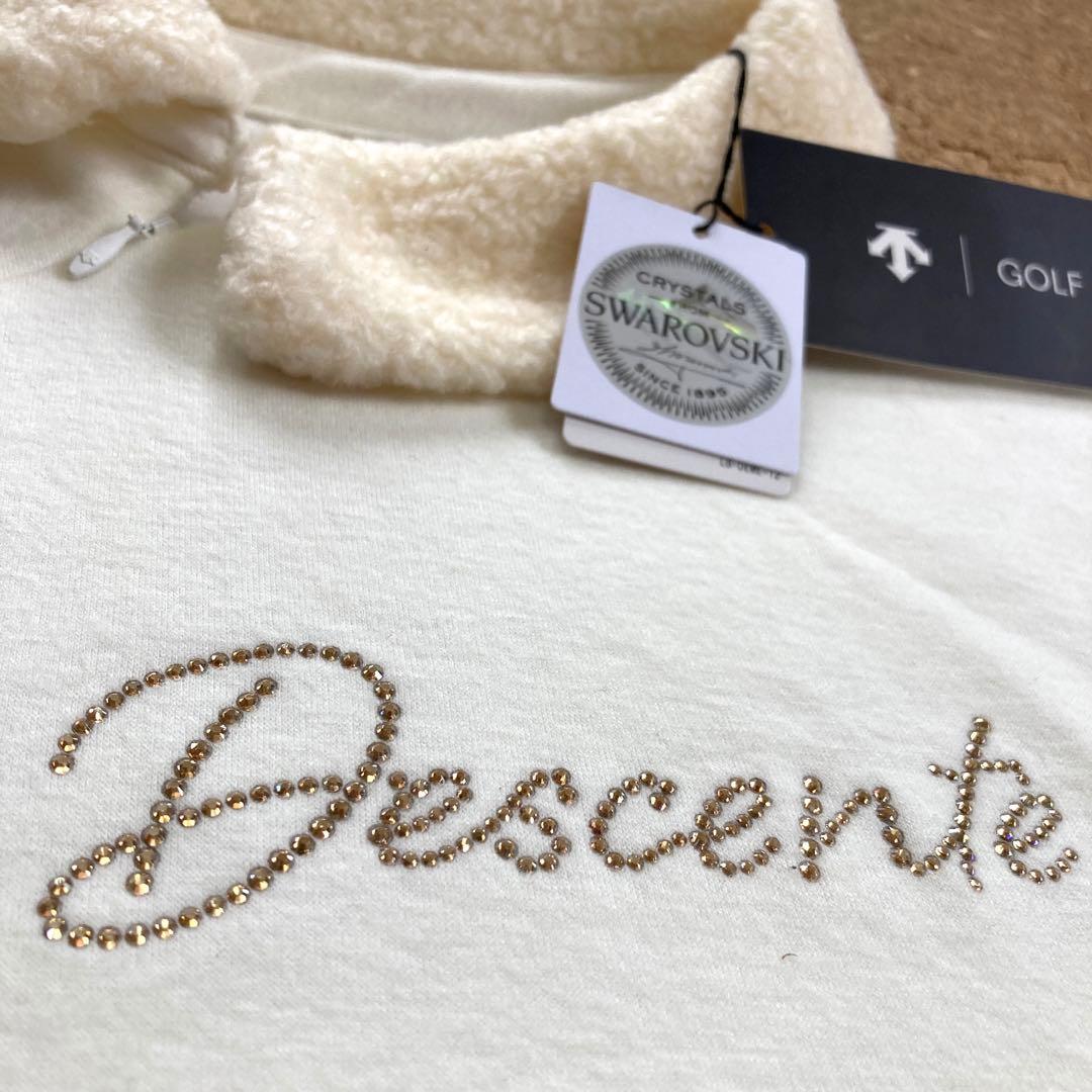 【未使用】デサント DESCENTE スワロスキー 長袖ウェア Mレディース白