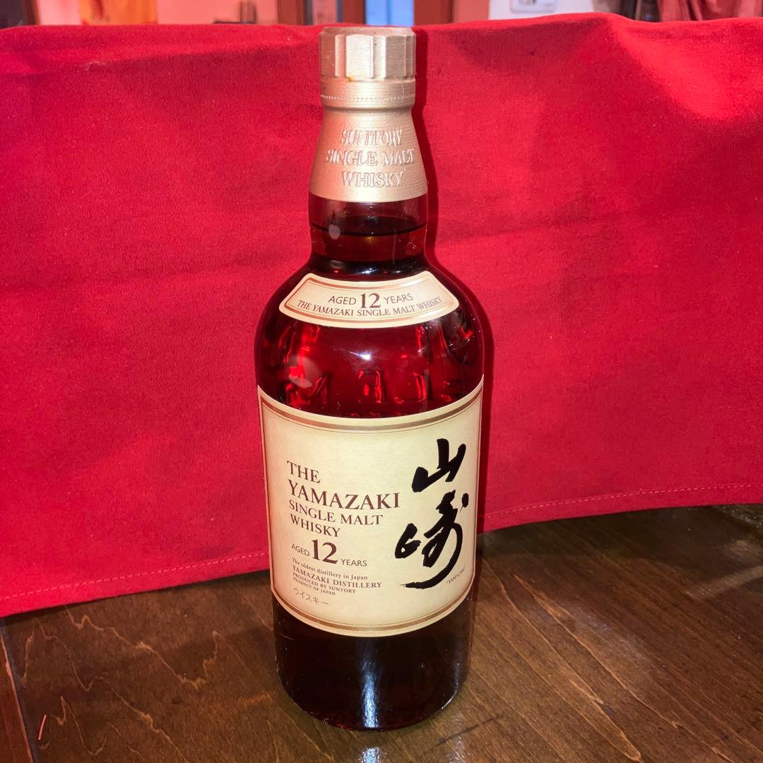 山崎 シングルモルトウイスキー 12年　未開封　箱無し