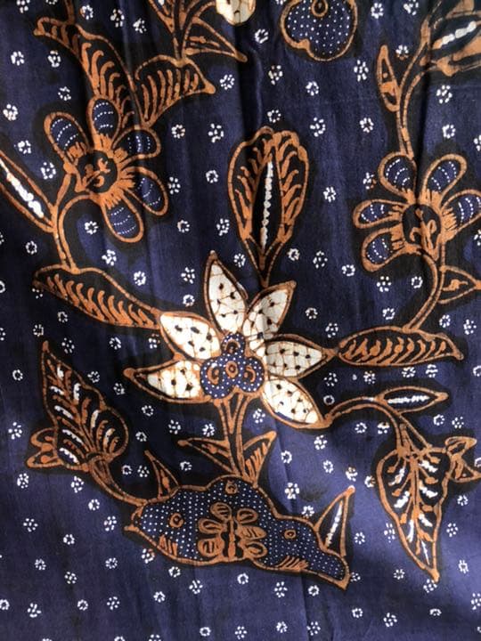 週末お値下げします！手描きオールドバティック(8337)