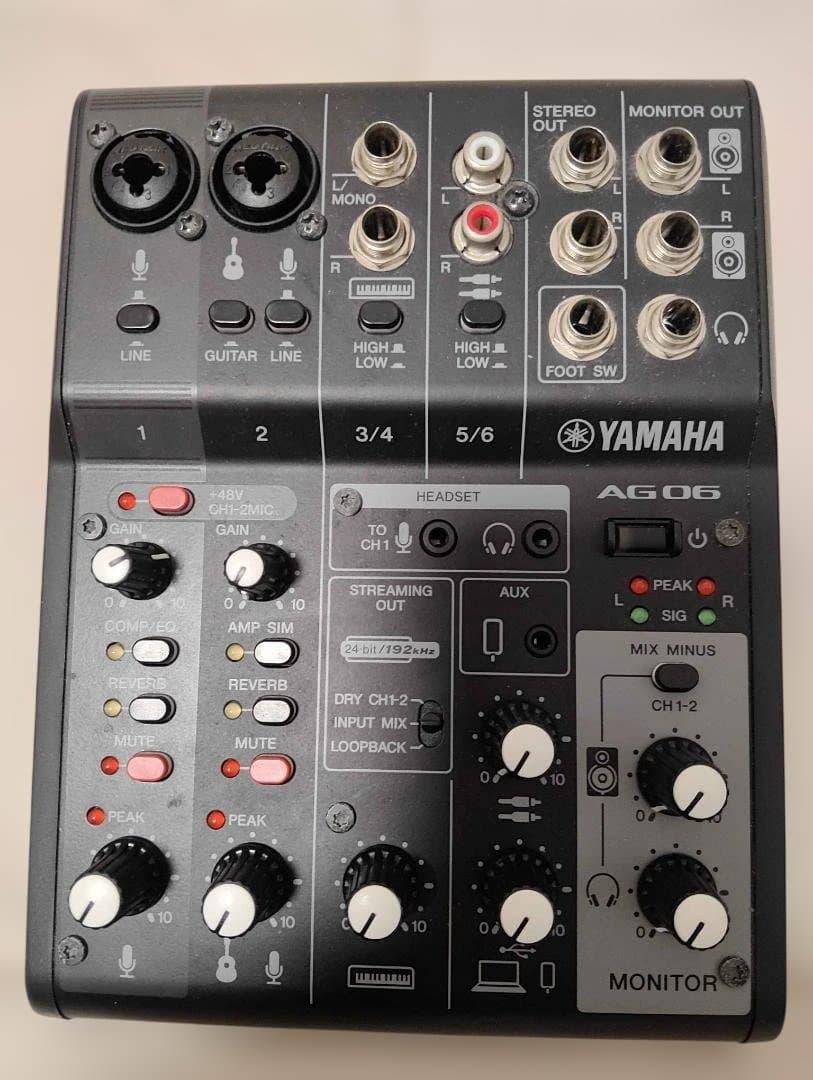 YAMAHA AG06 オーディオインターフェース [中古]