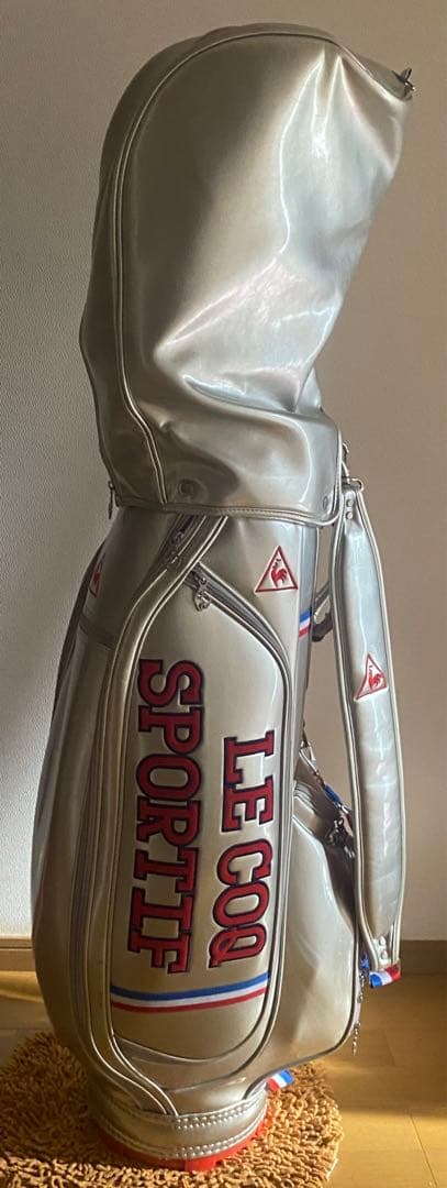 SALEルコックキャディーバッグカート用6分割シルバーエナメル