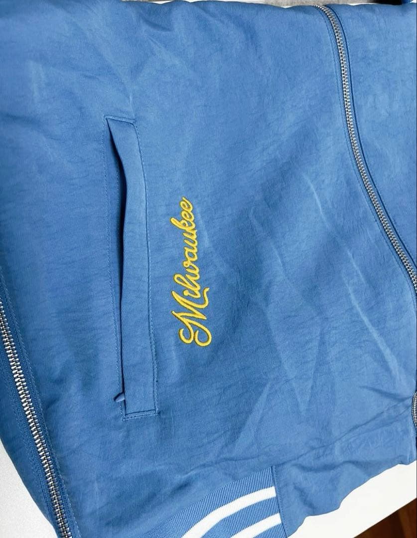 ブリュワーズシティコネクト ボンバージャケット 選手着用品 サイズL 新品タグ付