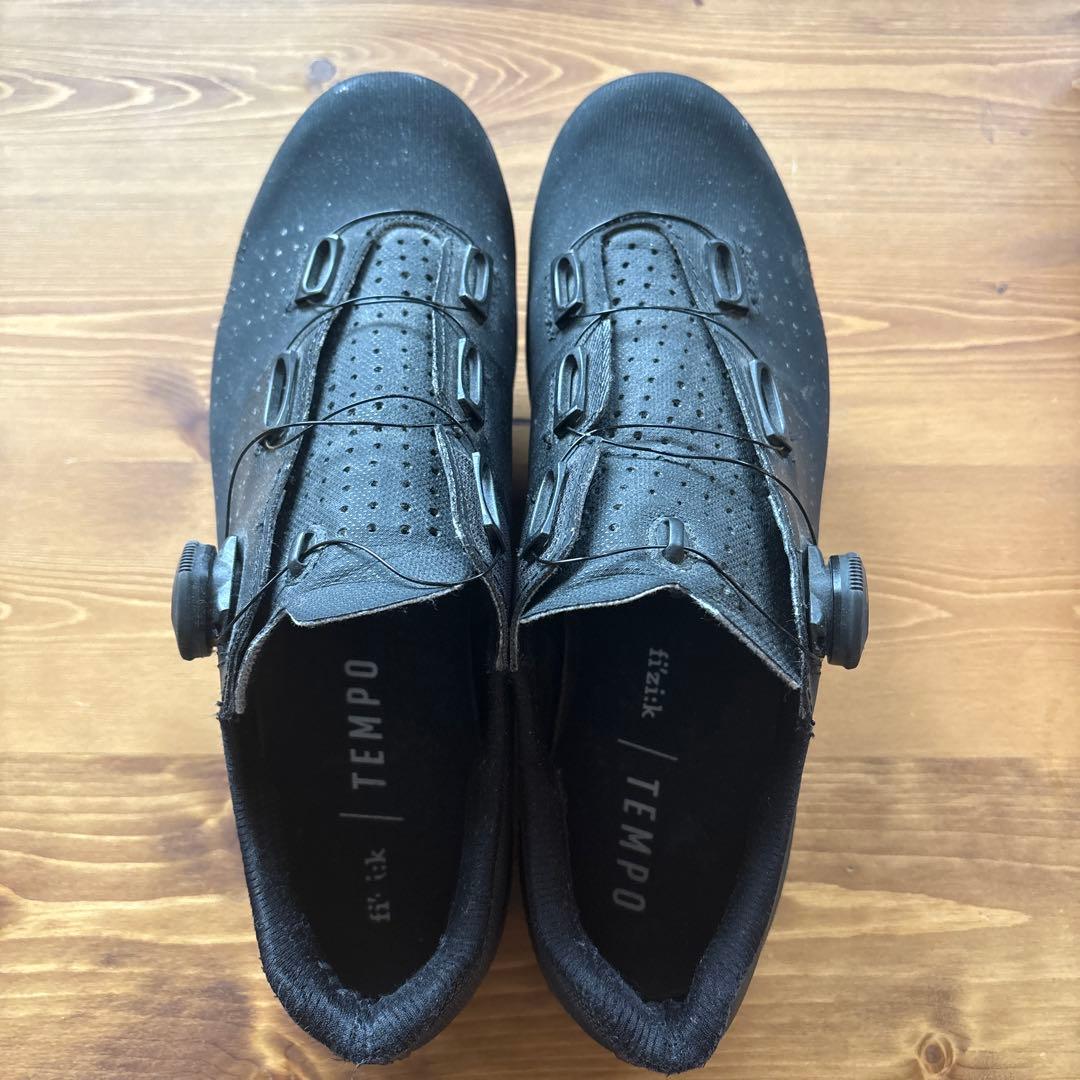 TEMPO ブラックサイクリングシューズ