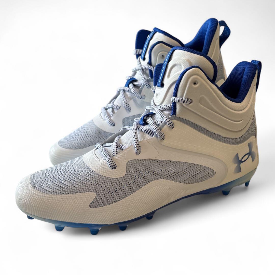 Under Armour スパイクハイカットホワイト/ブルー