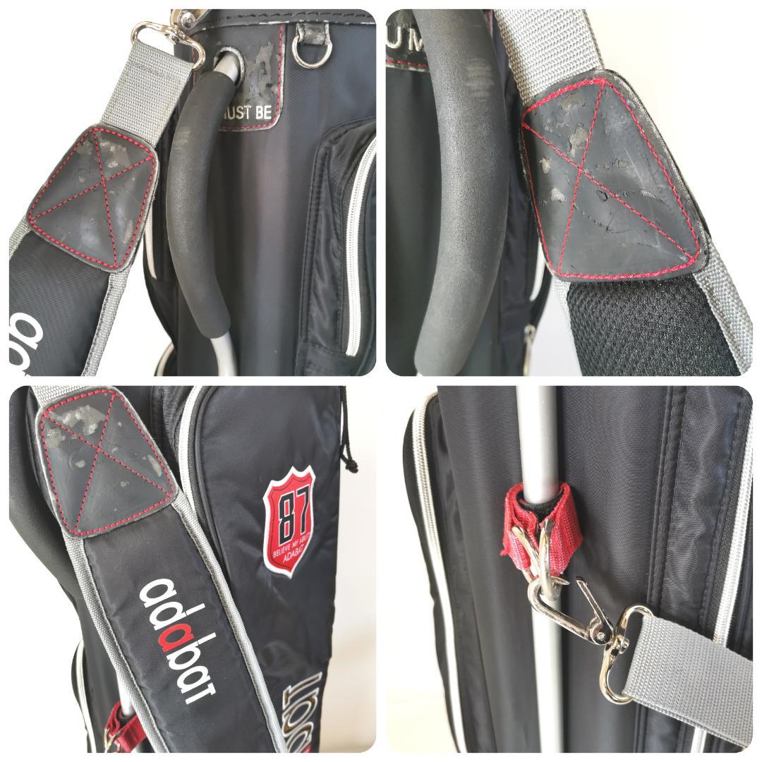 【超軽量】adabat アダバット キャディバッグ パイプハンドル ブラック