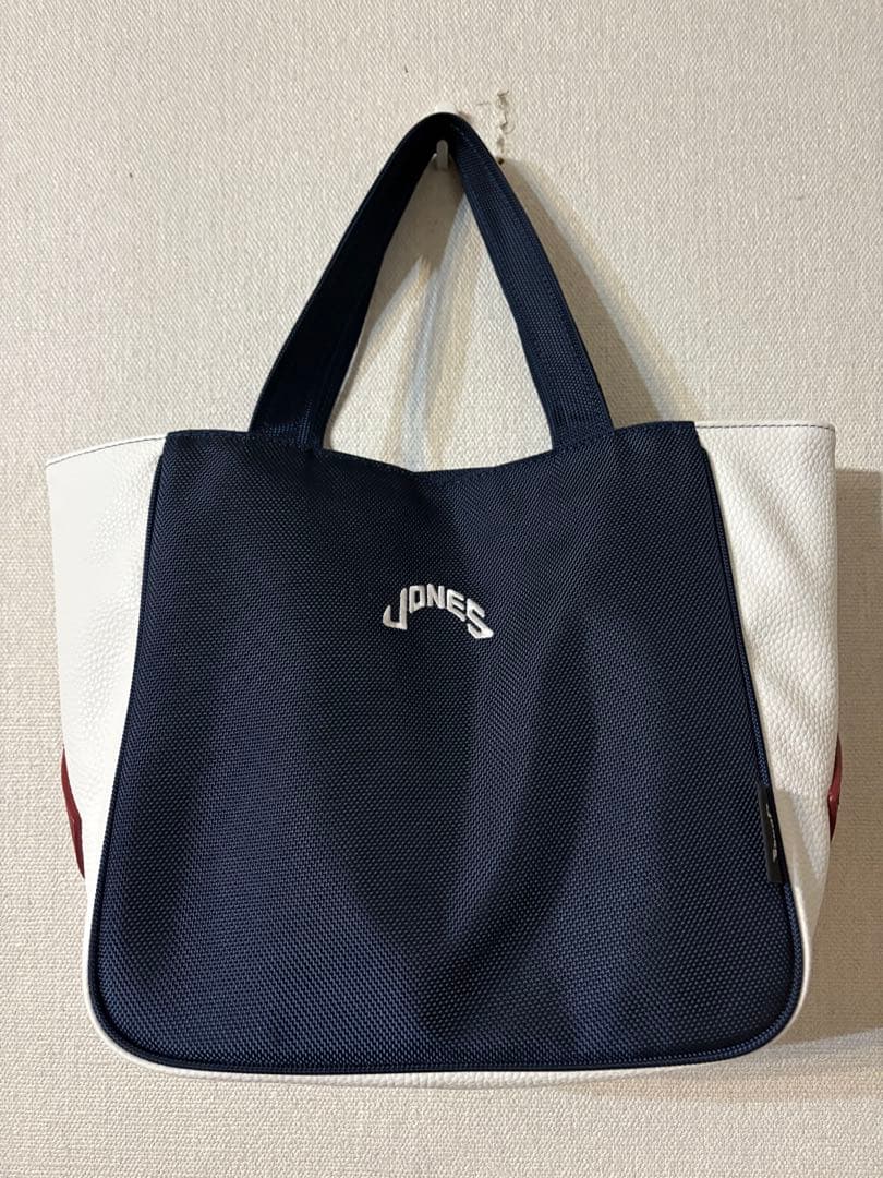 未使用に近い　ジョーンズゴルフ　JONES ゴルフカートバッグ ネイビー白