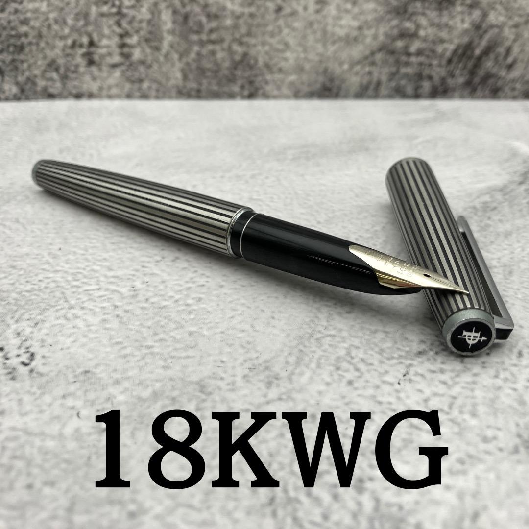 希少品 PILOT パイロット カスタムストライプ 万年筆 ペン先F