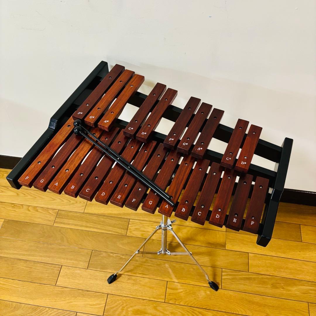 美品Enhong 25音 卓上木琴 マレット、スタンドケース付き　送料込み
