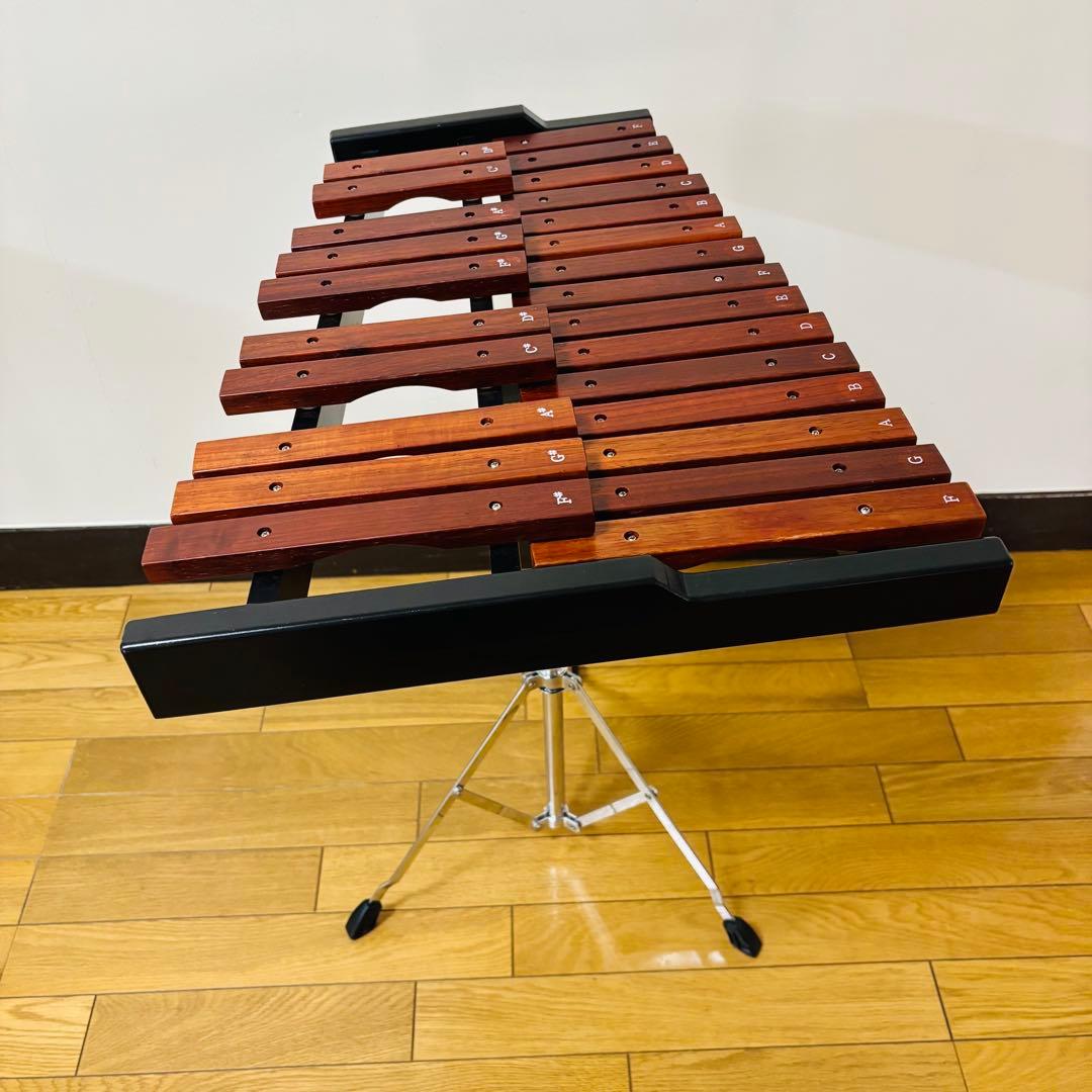 美品Enhong 25音 卓上木琴 マレット、スタンドケース付き　送料込み