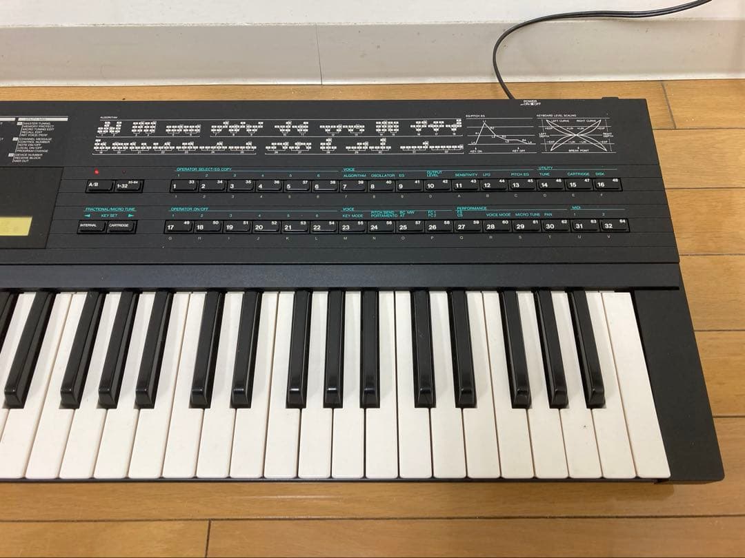 YAMAHA DX7Ⅱ-FD シンセサイザー キーボード ヤマハ 0802①