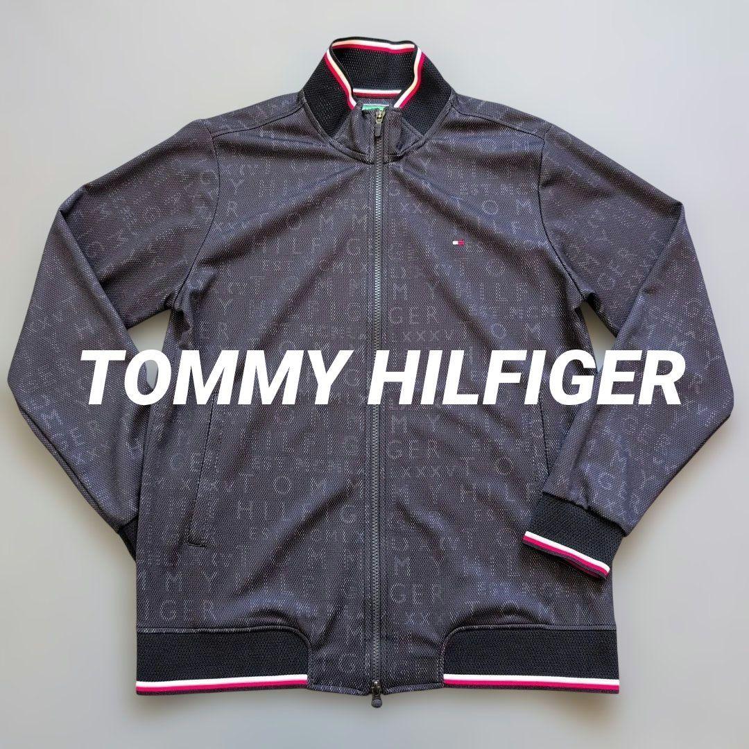 【極美品】トミーヒルフィガーゴルフ　フルジップジャケットメッシュモノグラム　L