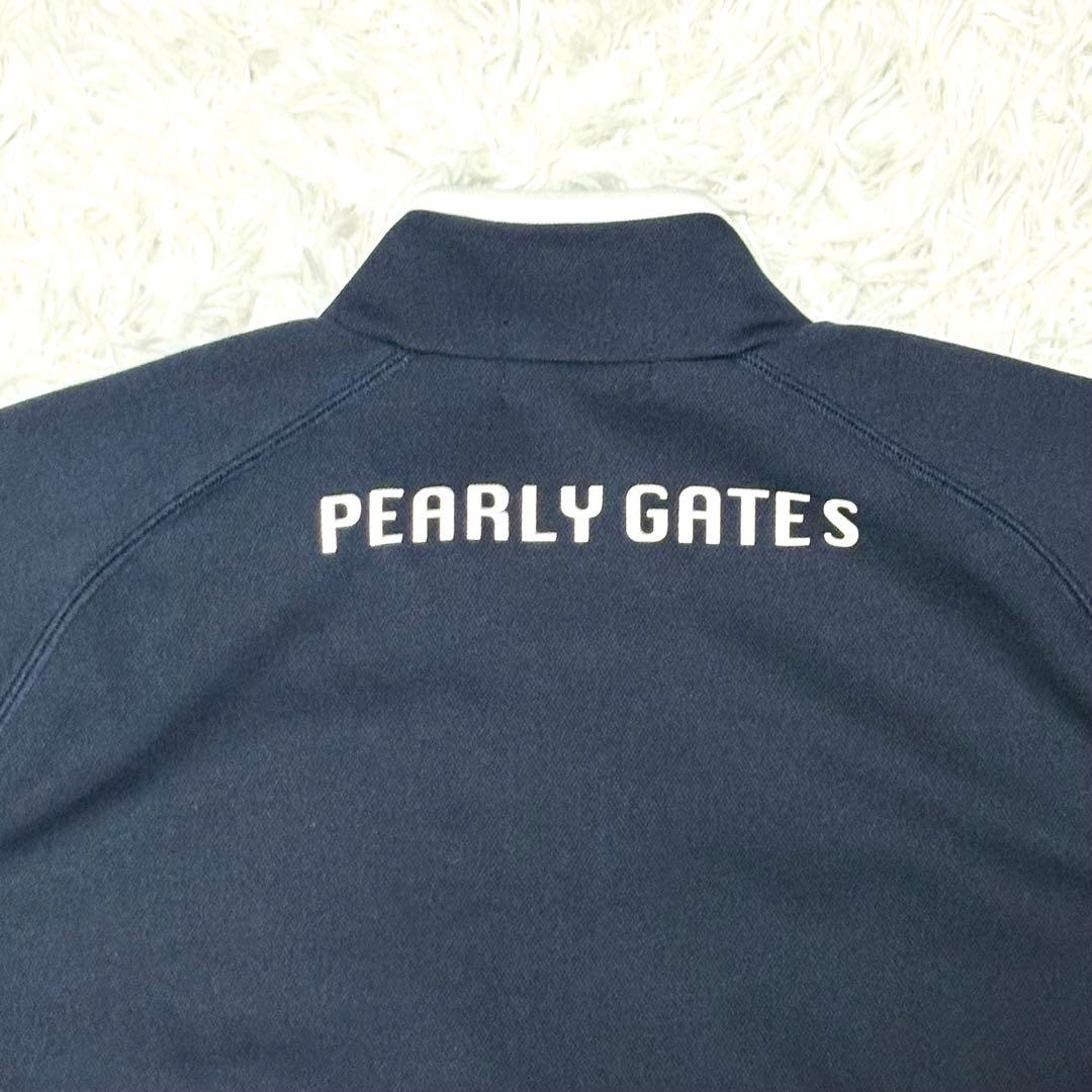 【極美品】パーリーゲイツ　ハーフジップtシャツ ゴルフ　ネイビー　L