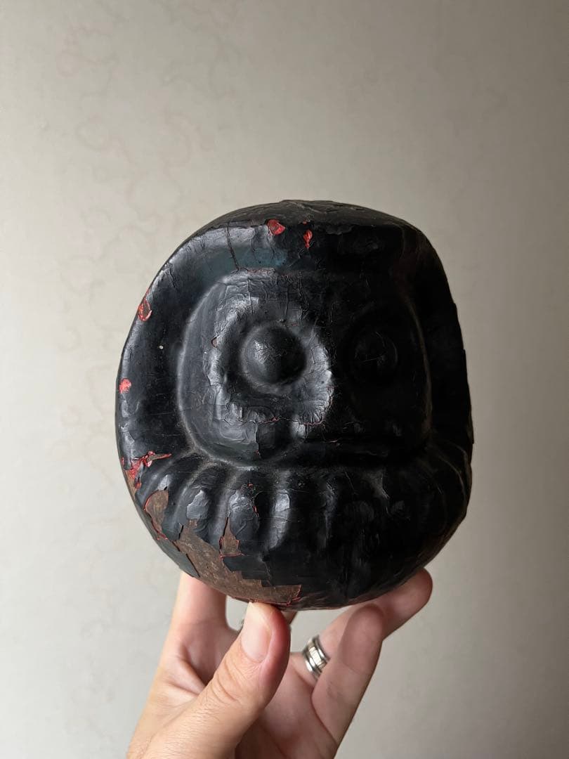 達磨　木型　張子の木型　だるま　高崎だるま　骨董　民藝　時代は明治から昭和