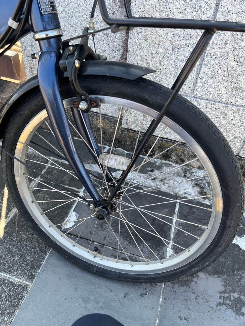 未整備　電動アシスト　Panasonic aluminum FRAME 折り畳み