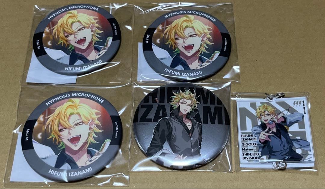 1942．ヒプマイ ヒプノシスマイク 缶バッジ チャーム 一二三