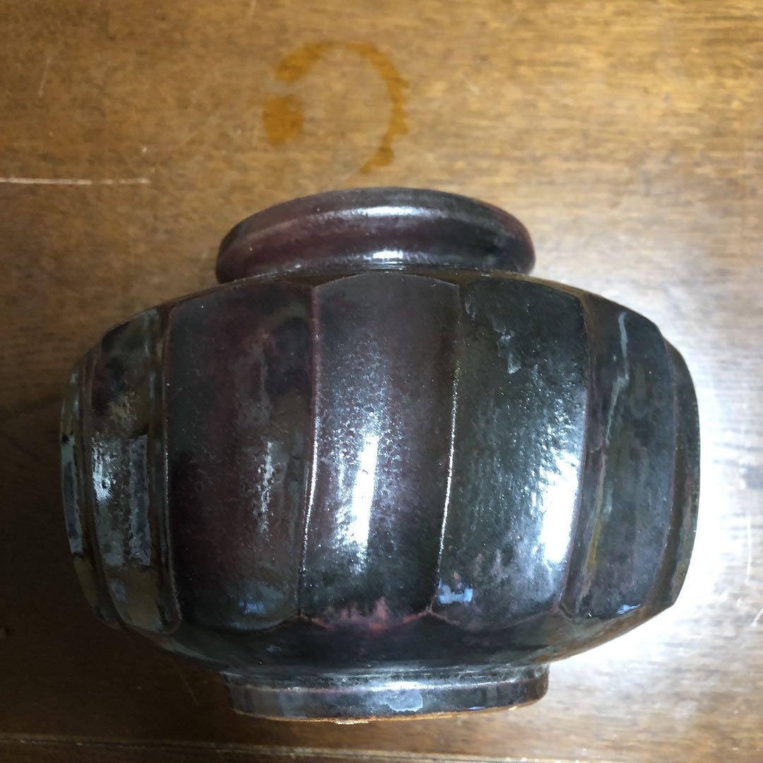 壺　十八面取丸壺