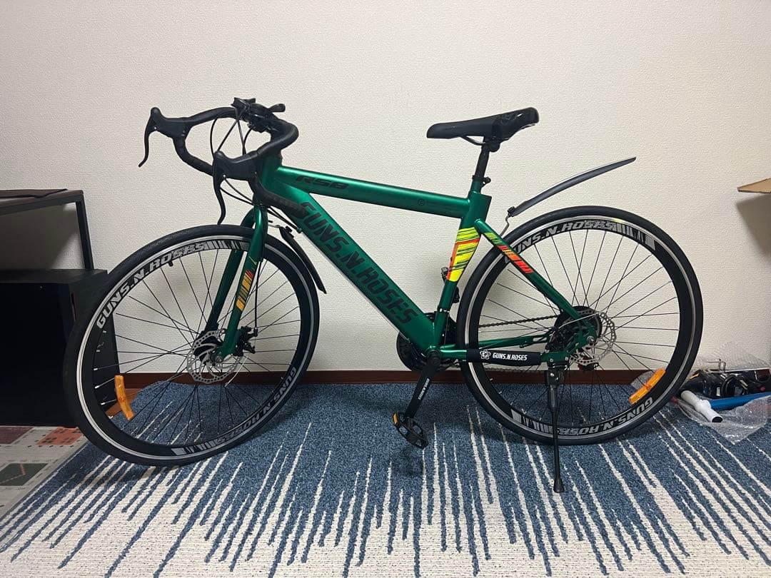GUNS N' ROSES グリーン ロードバイク