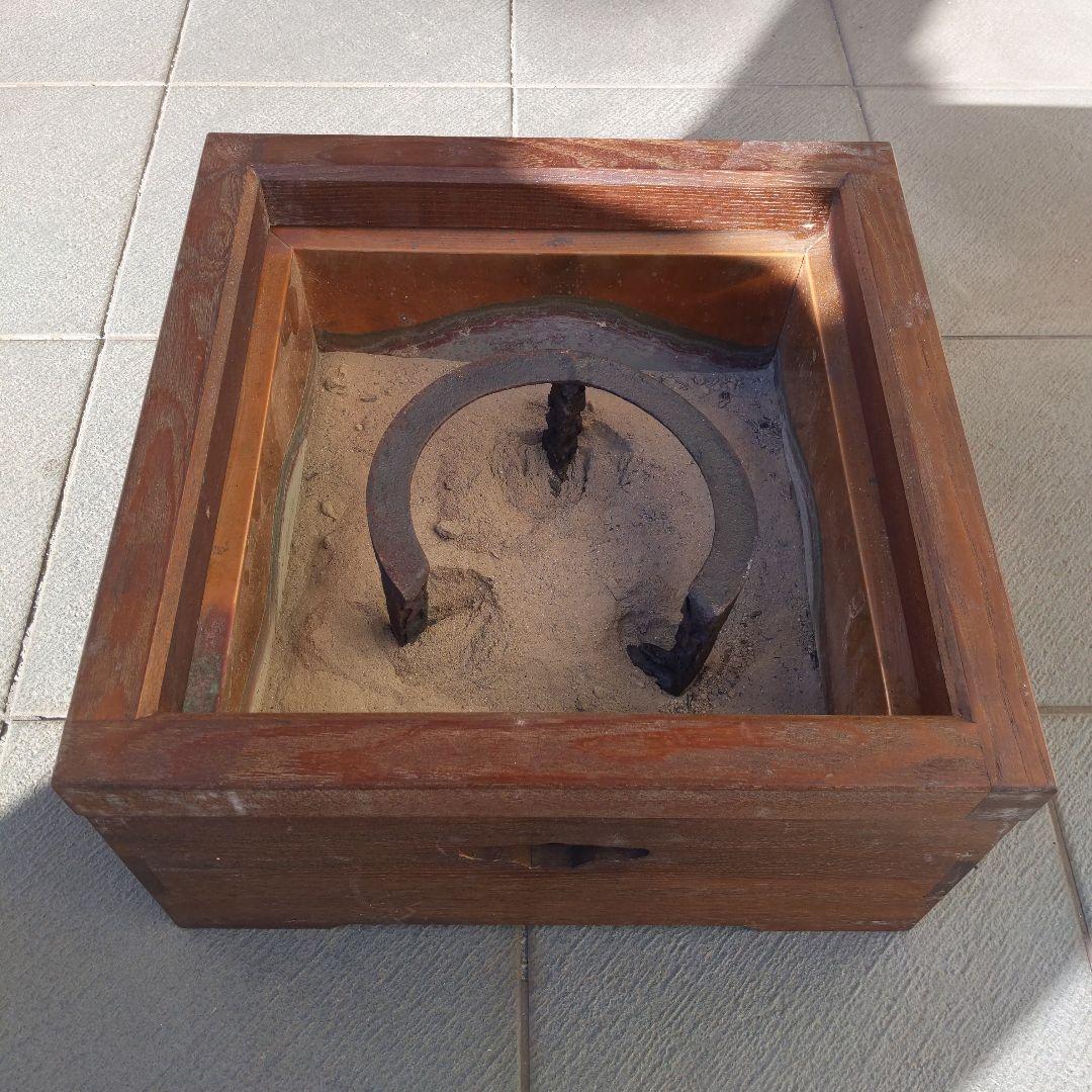 茶道具　置炉　銅製　＆炉縁　桑　和田美之助　作？　表千家　裏千家　【匿名配送】