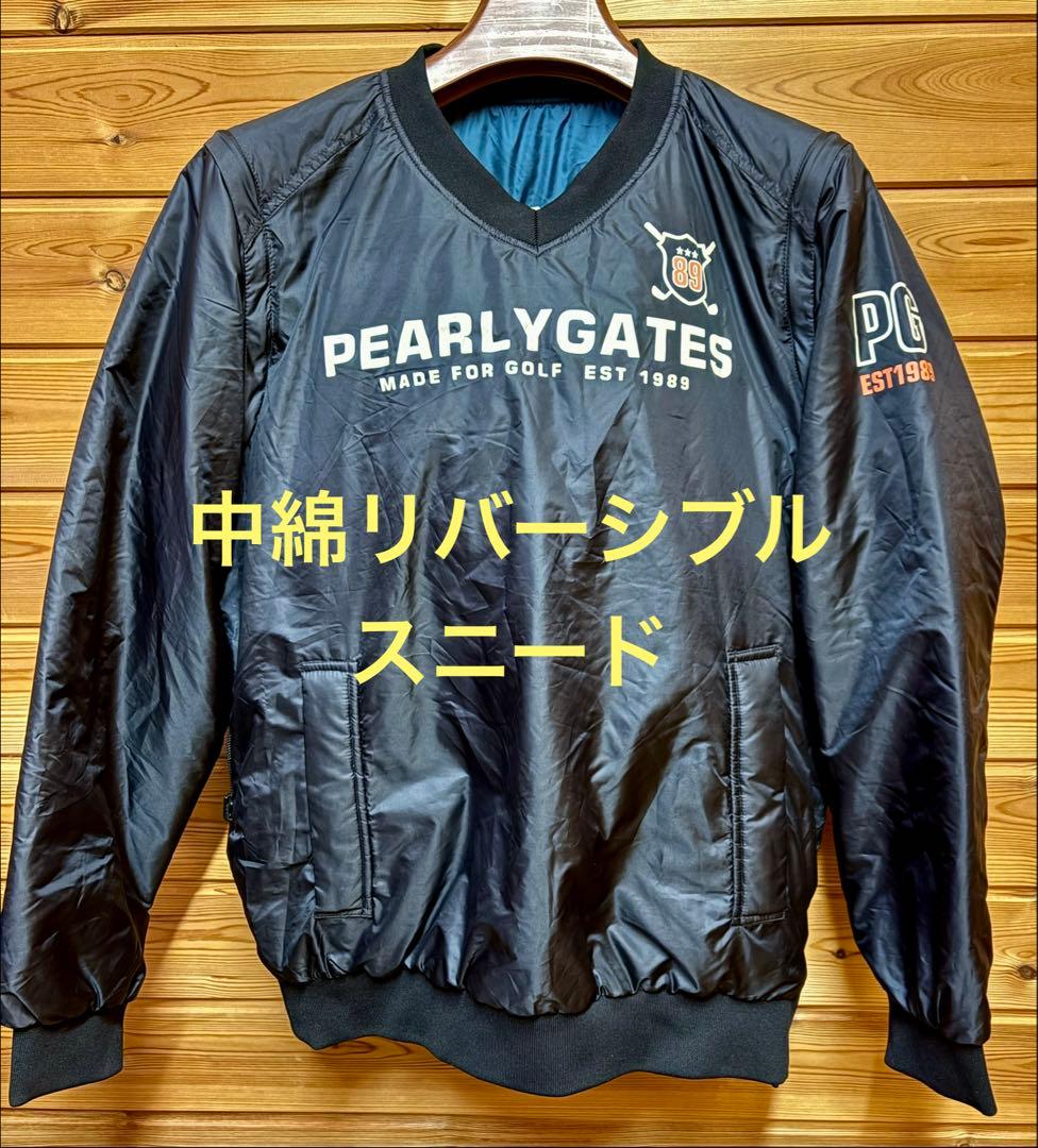 パーリーゲイツ　4way中綿スニード　黒×グリーン　サイズ4 (M)