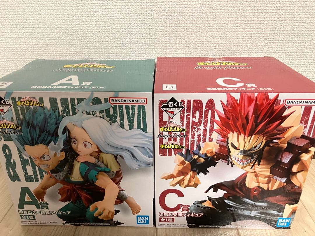 ヒロアカ　一番くじ　フィギュア　bright future緑谷出久　切島鋭児郎