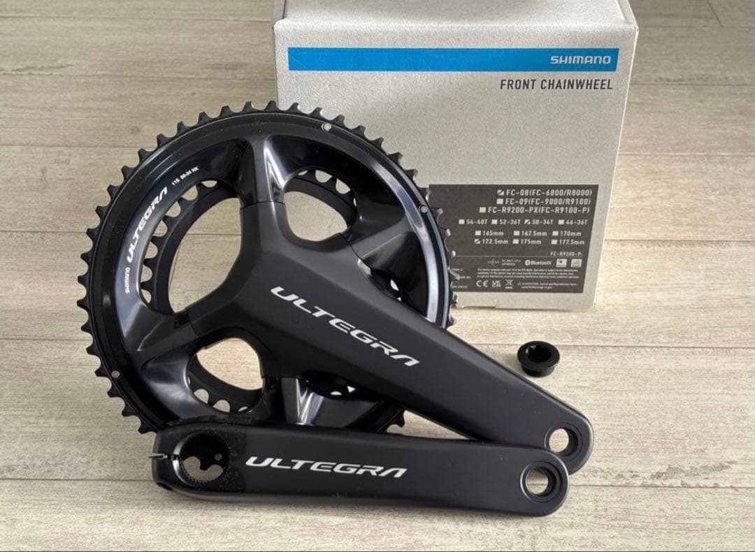 新品 シマノ アルテグラ クランク FC-08 50-34T 172.5mm